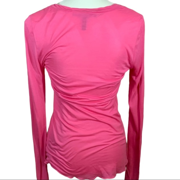 🎀BCBG Maxazria Hot Pink Super Fitted Top- Size M - Picture 6 of 8